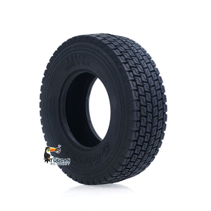 TOUCAN RC HOBBY JDModel 1PC 28MM 23MM Rubber Wide Tire for DIY 1/14 RC Tractor Truck Hydraulic Dumper Metal Radio Control Tipper Semi Trailer Model Car