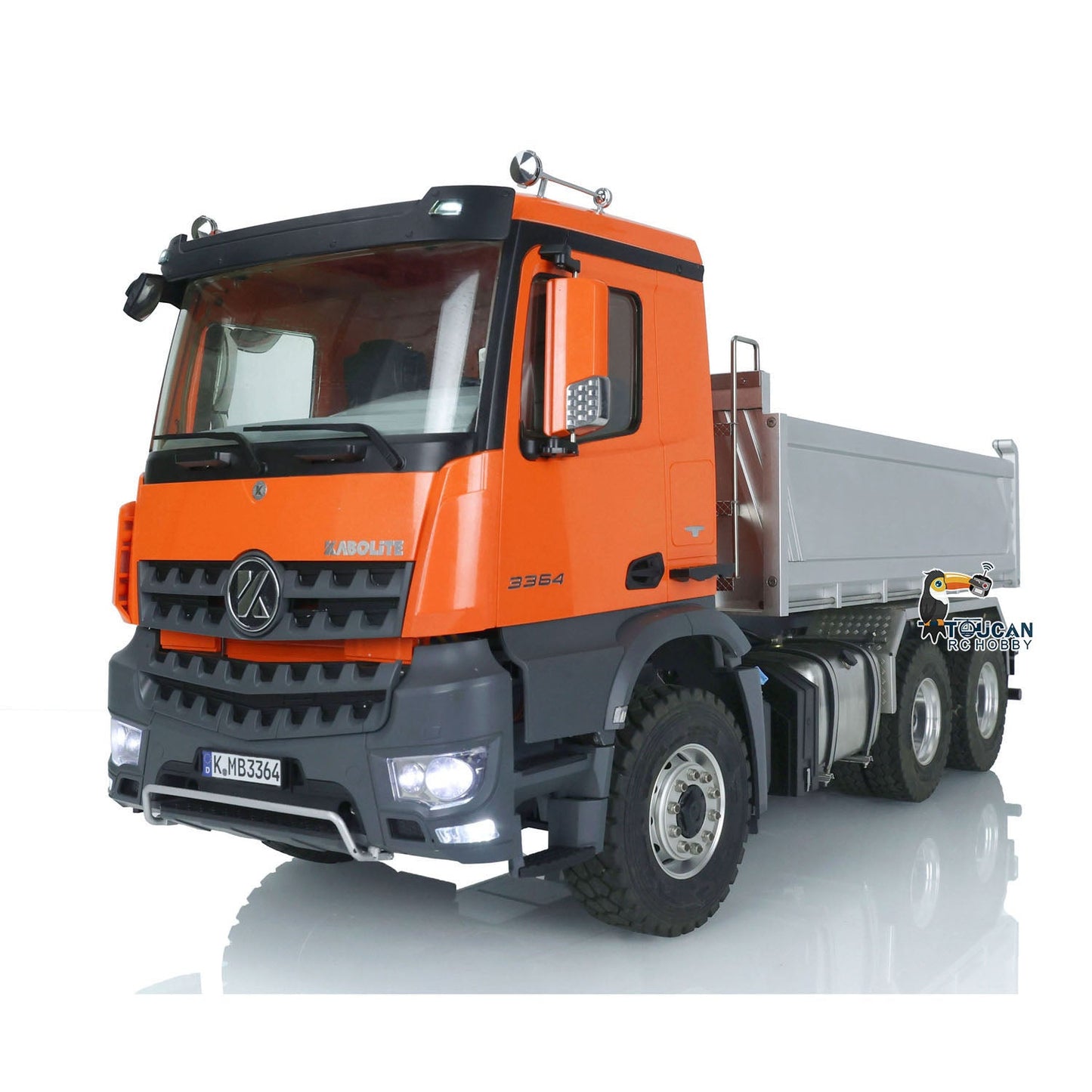 Fast Free Shipping Kabolite 6x6 Hydraulic RC Dumper Truck 1/14 K3364 Tipper Cars Simulation Vehicle Model 2Speed Gearbox Motor