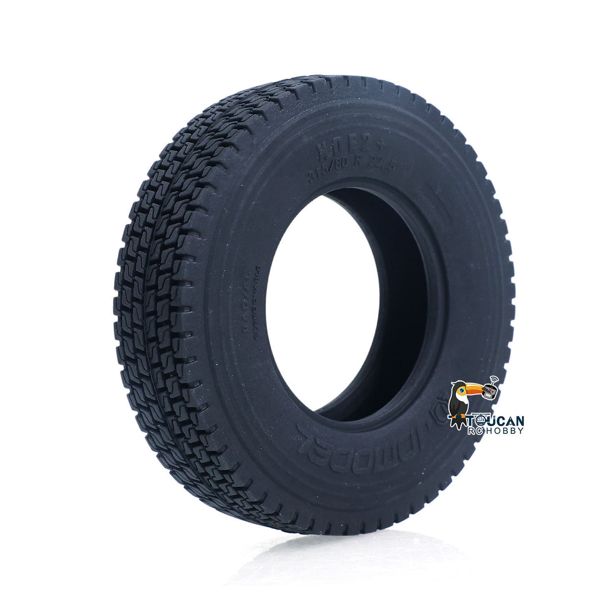 TOUCAN RC HOBBY JDModel 1PC 28MM 23MM Rubber Wide Tire for DIY 1/14 RC Tractor Truck Hydraulic Dumper Metal Radio Control Tipper Semi Trailer Model Car