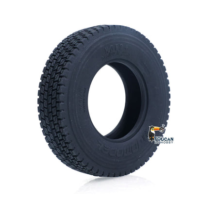 TOUCAN RC HOBBY JDModel 1PC 28MM 23MM Rubber Wide Tire for DIY 1/14 RC Tractor Truck Hydraulic Dumper Metal Radio Control Tipper Semi Trailer Model Car
