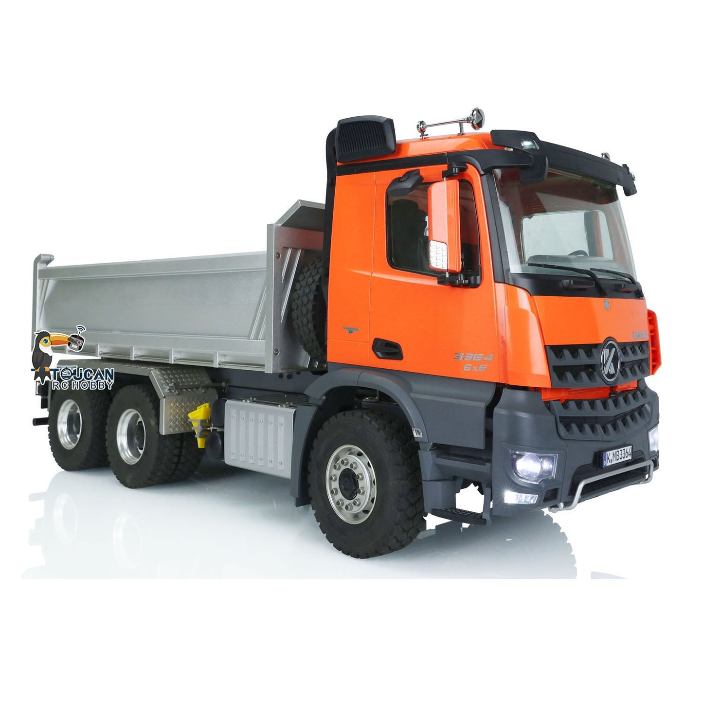 Fast Free Shipping Kabolite 6x6 Hydraulic RC Dumper Truck 1/14 K3364 Tipper Cars Simulation Vehicle Model 2Speed Gearbox Motor