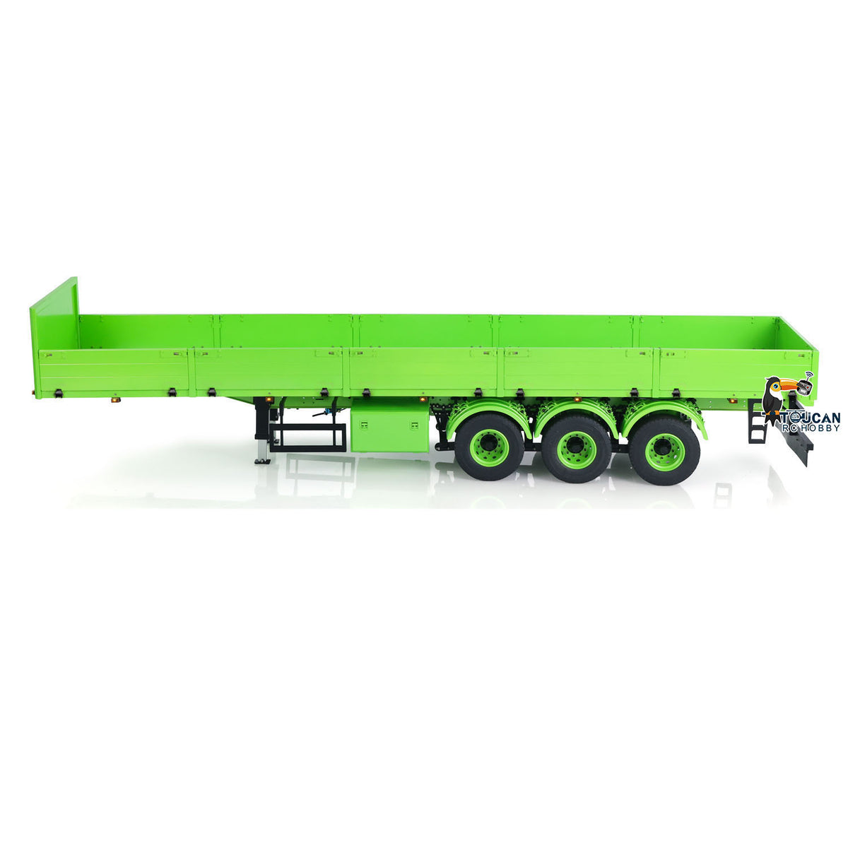 TOUCAN RC HOBBY  3 Axles 1/14 Metal Semi Trailer for Remote Control Tractor Truck Lorry RC Hydraulic Dump Trucks DIY Painting Assembled Model