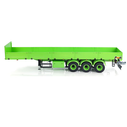 TOUCAN RC HOBBY  3 Axles 1/14 Metal Semi Trailer for Remote Control Tractor Truck Lorry RC Hydraulic Dump Trucks DIY Painting Assembled Model