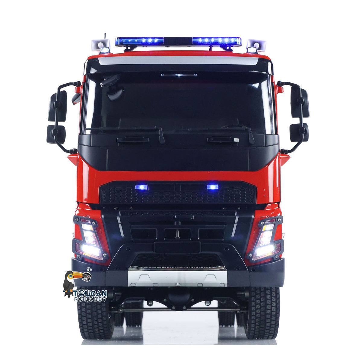 TOUCAN RC HOBBY 1/14 RTR Electric Model Car 4X4 Metal Axles Gearbox Remote Control Fire Fighting Vehicle Flysky i6S Radio 2Speed Light Sound