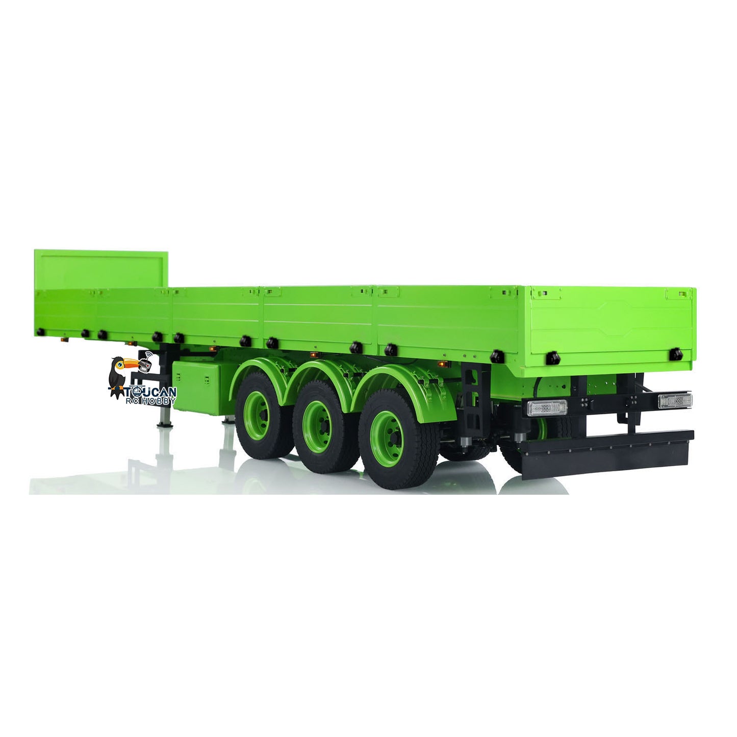 TOUCAN RC HOBBY  3 Axles 1/14 Metal Semi Trailer for Remote Control Tractor Truck Lorry RC Hydraulic Dump Trucks DIY Painting Assembled Model