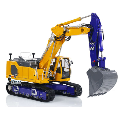 1/14 LESU LR945 3 Arms RC Hydraulic Excavator RTR Radio Control Digger DIY Model Ready to Run FlySky PL18EV Lite Light System