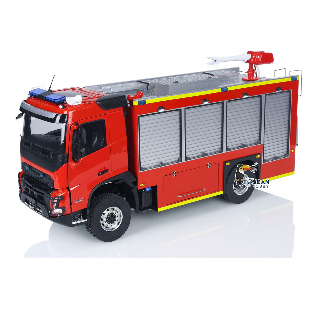 TOUCAN RC HOBBY 1/14 4X4 RC Fire Fighting Vehicle PS0015 Remote Control Rescue Car Water Spray i6S Radio 2Speed Light Sound System for Sale