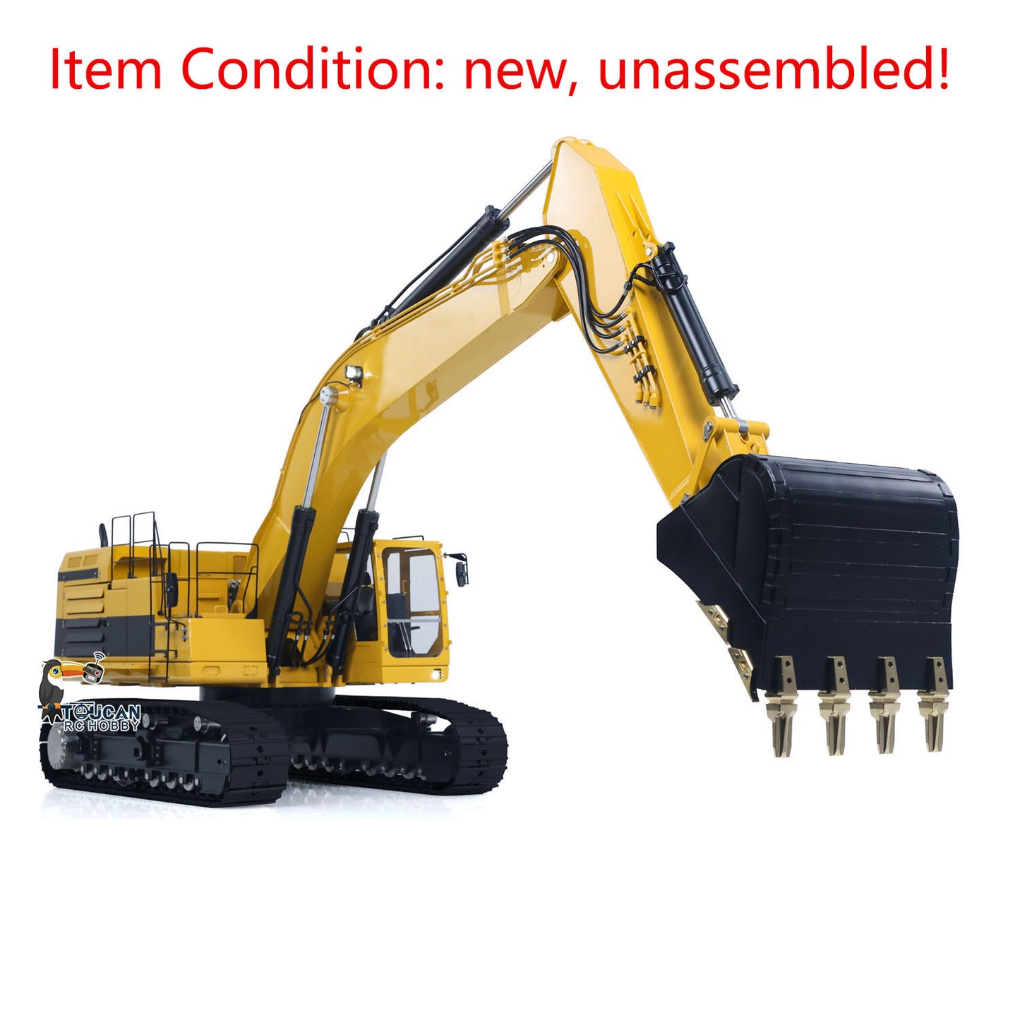 LESU C374F 1/14 Metal RC Hydraulic Excavator B0001 RTR/PNP/KIT Remote Control Digger B0001 with Hobbywing Brushless ESC 6CH Brass Valve Light System