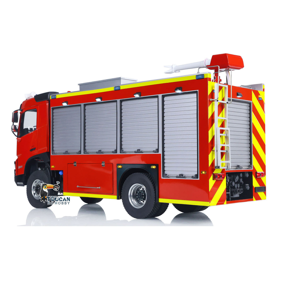 TOUCAN RC HOBBY 1/14 4X4 RC Fire Fighting Vehicle PS0015 Remote Control Rescue Car Water Spray i6S Radio 2Speed Light Sound System for Sale