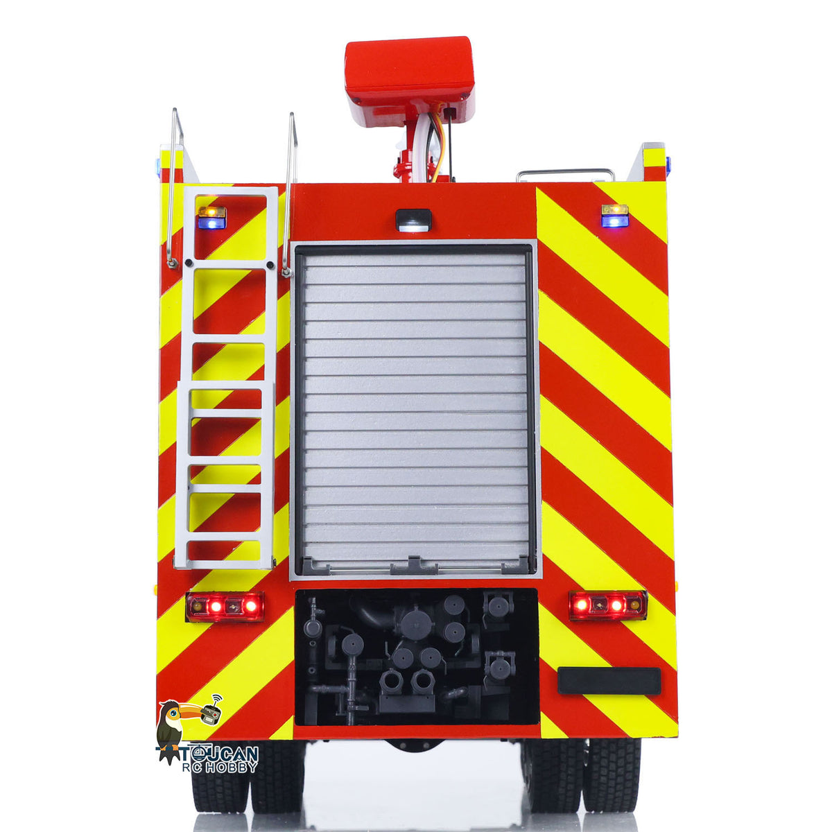 TOUCAN RC HOBBY 1/14 RTR Electric Model Car 4X4 Metal Axles Gearbox Remote Control Fire Fighting Vehicle Flysky i6S Radio 2Speed Light Sound