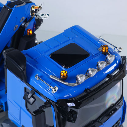 1/14 10x10 RC Hydraulic Full Dump Crane Radio Controlled Dumper Car Truck with U-shaped Bucket PNP/RTR DIY Hobby Model