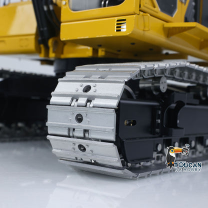 LESU C374F 1/14 Metal Hydraulic RC Excavator Realistic Digger Model B0001 KIT Hobbywing Brushless ESC 6CH Brass Valve Light System for Backyard Fun