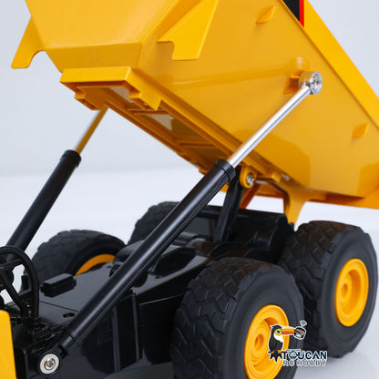 TOUCAN RC HOBBY HUINA 553 1/16 Half Metal Electric Remote Control Dump Truck RC Construction Vehicle Tipper Lights Sounds Effect RTR Model