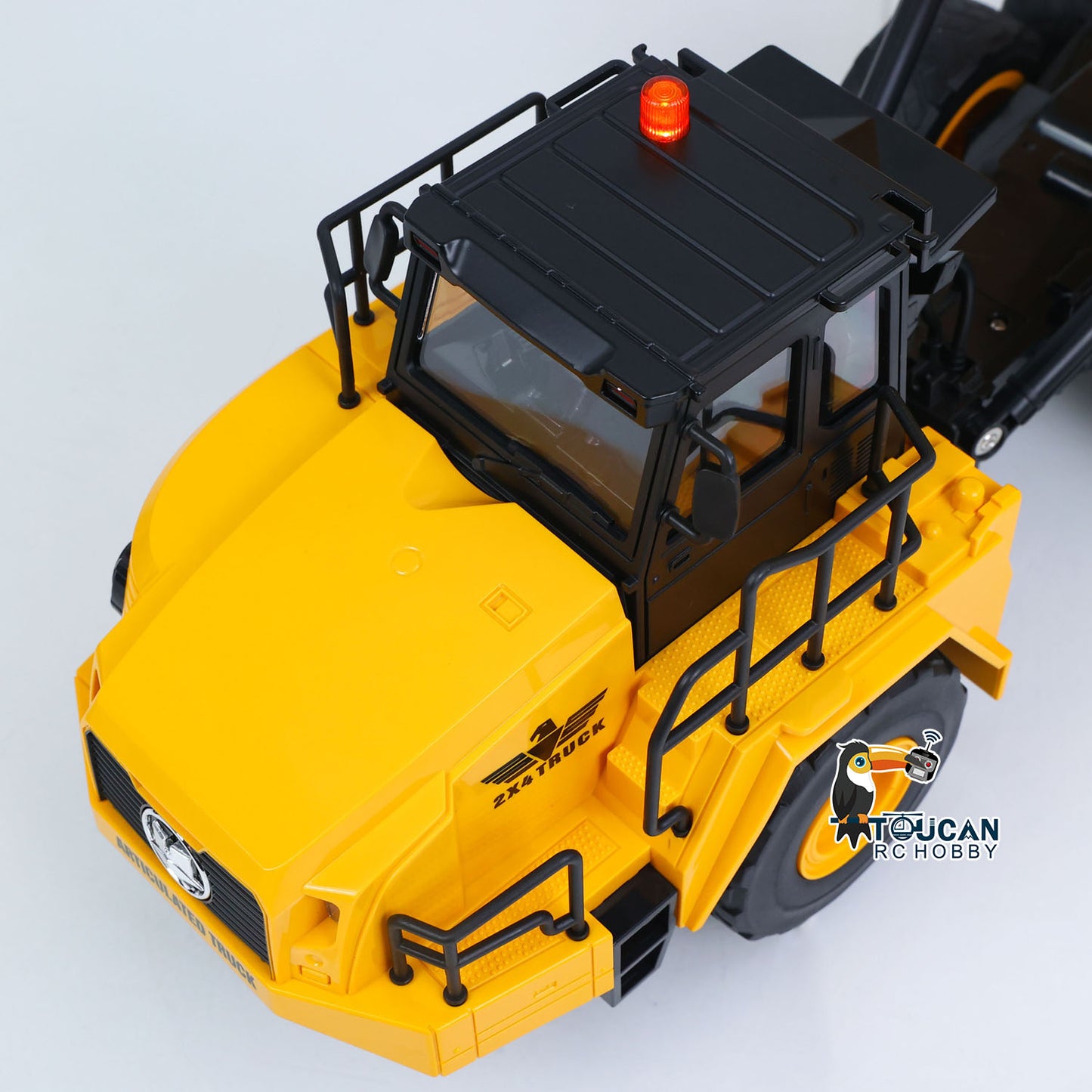 TOUCAN RC HOBBY HUINA 553 1/16 Half Metal Electric Remote Control Dump Truck RC Construction Vehicle Tipper Lights Sounds Effect RTR Model