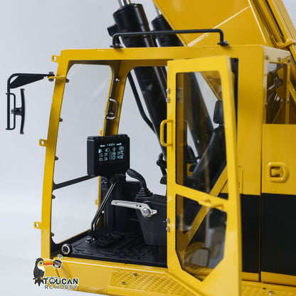 LESU C374F 1/14 Metal RC Hydraulic Excavator B0001 RTR/PNP/KIT Remote Control Digger B0001 with Hobbywing Brushless ESC 6CH Brass Valve Light System