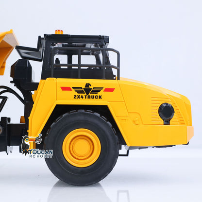 TOUCAN RC HOBBY HUINA 553 1/16 Half Metal Electric Remote Control Dump Truck RC Construction Vehicle Tipper Lights Sounds Effect RTR Model