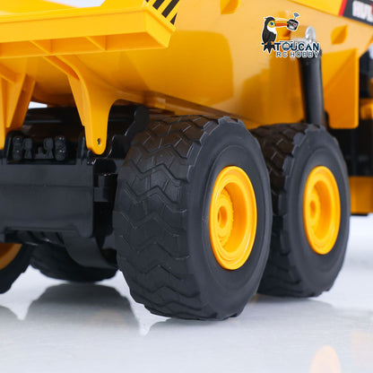 TOUCAN RC HOBBY HUINA 553 1/16 Half Metal Electric Remote Control Dump Truck RC Construction Vehicle Tipper Lights Sounds Effect RTR Model