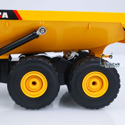 TOUCAN RC HOBBY HUINA 553 1/16 Half Metal Electric Remote Control Dump Truck RC Construction Vehicle Tipper Lights Sounds Effect RTR Model
