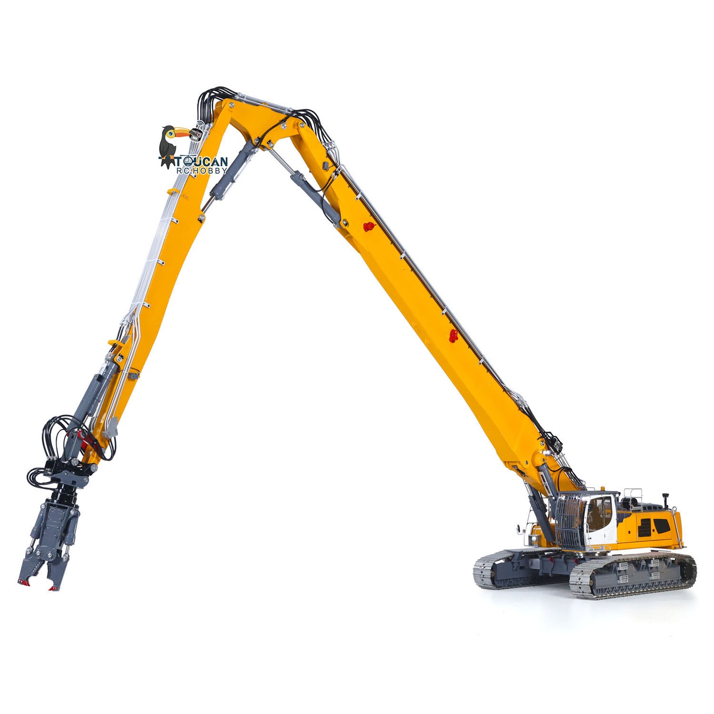 Second Hand 1/14 RC Full Hydraulic Demolition Excavator LESU LR960 RTR Digger Frsky XE Radio