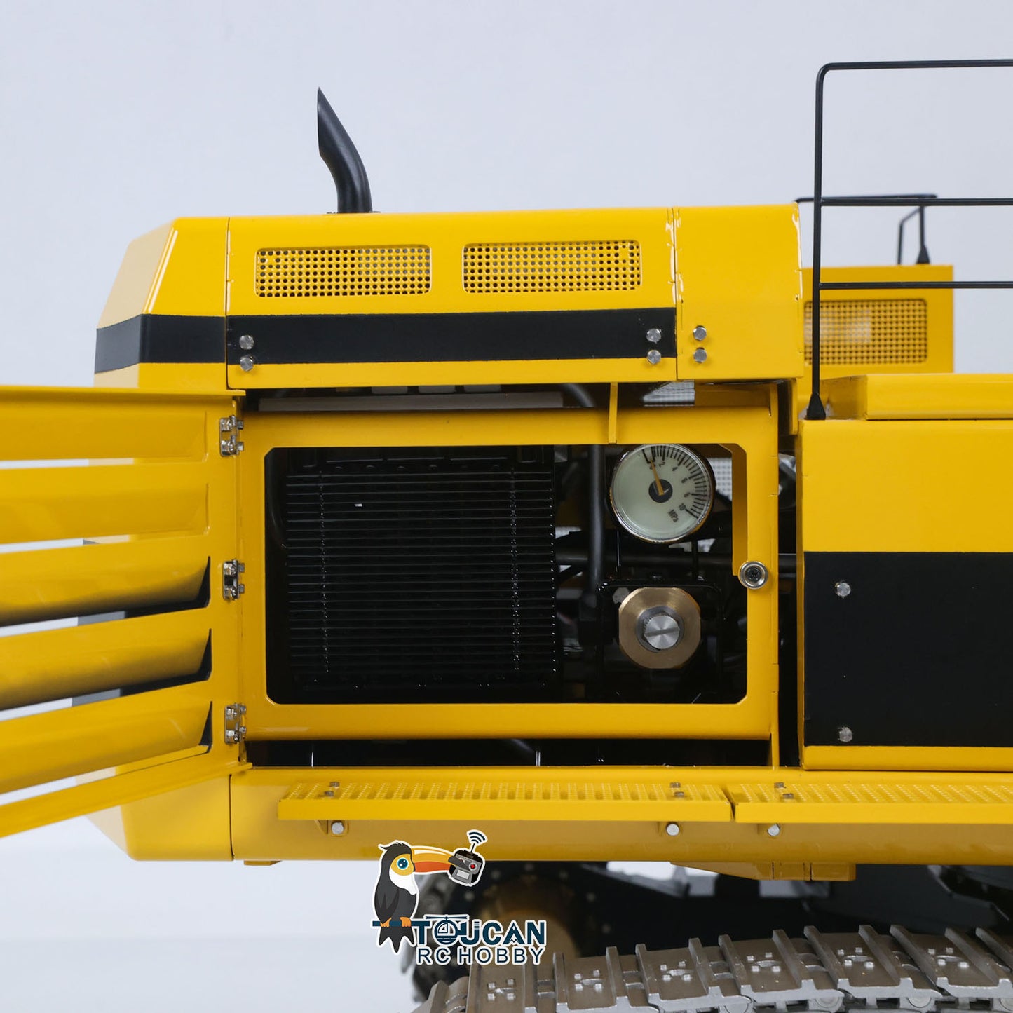 LESU C374F 1/14 Metal Hydraulic RC Excavator Realistic Digger Model B0001 KIT Hobbywing Brushless ESC 6CH Brass Valve Light System for Backyard Fun