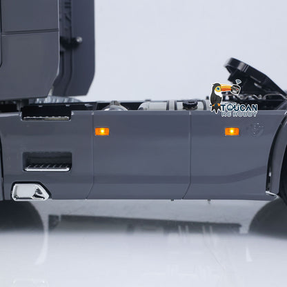 Metal Chassis Fifth Wheel 4X4 1/14 3Speed Radio Control Tractor Truck 770S Axle Locks Brushed ESC Motor Light System No Battery