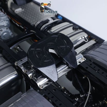 Metal Chassis Fifth Wheel 4X4 1/14 3Speed Radio Control Tractor Truck 770S Axle Locks Brushed ESC Motor Light System No Battery