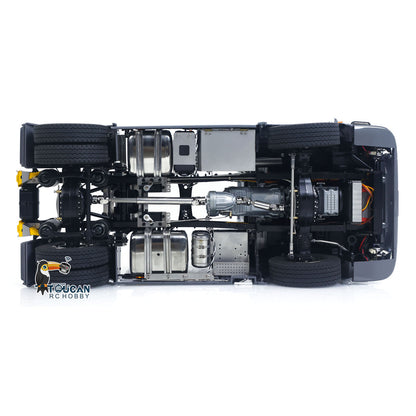 Metal Chassis Fifth Wheel 4X4 1/14 3Speed Radio Control Tractor Truck 770S Axle Locks Brushed ESC Motor Light System No Battery