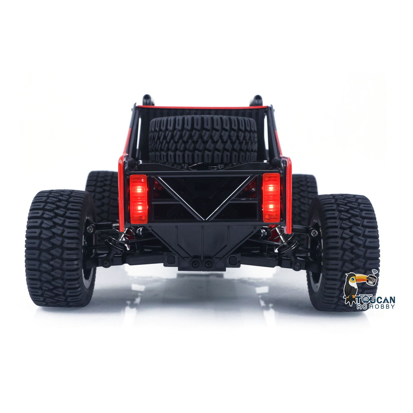 US Stock 1/10 Radio Control Desert Truck 1003 4WD Electric RC Off Road Car Metal Motor Base Light System Gyro Remote Controller 80KM/H