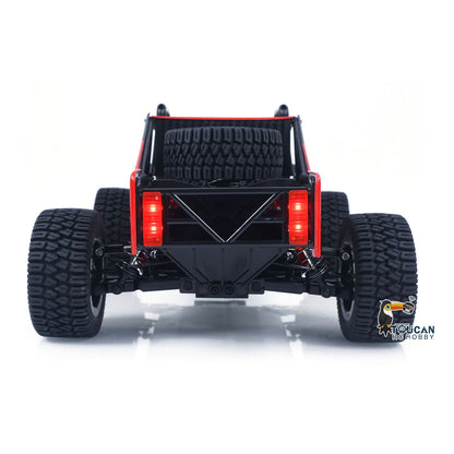 US Stock 1/10 Radio Control Desert Truck 1003 4WD Electric RC Off Road Car Metal Motor Base Light System Gyro Remote Controller 80KM/H