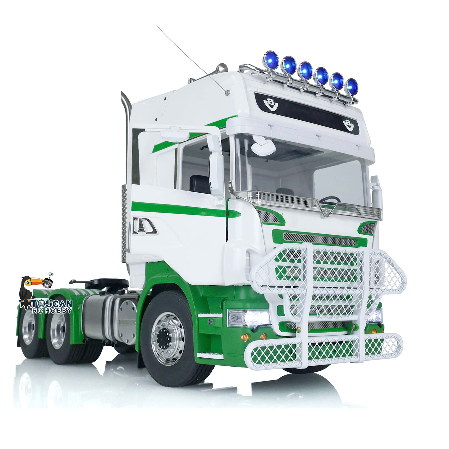 1/14 TOUCAN RC Tractor Truck for 6x6 Remote Control Cars Metal Chassis Sound Light Front Bumper