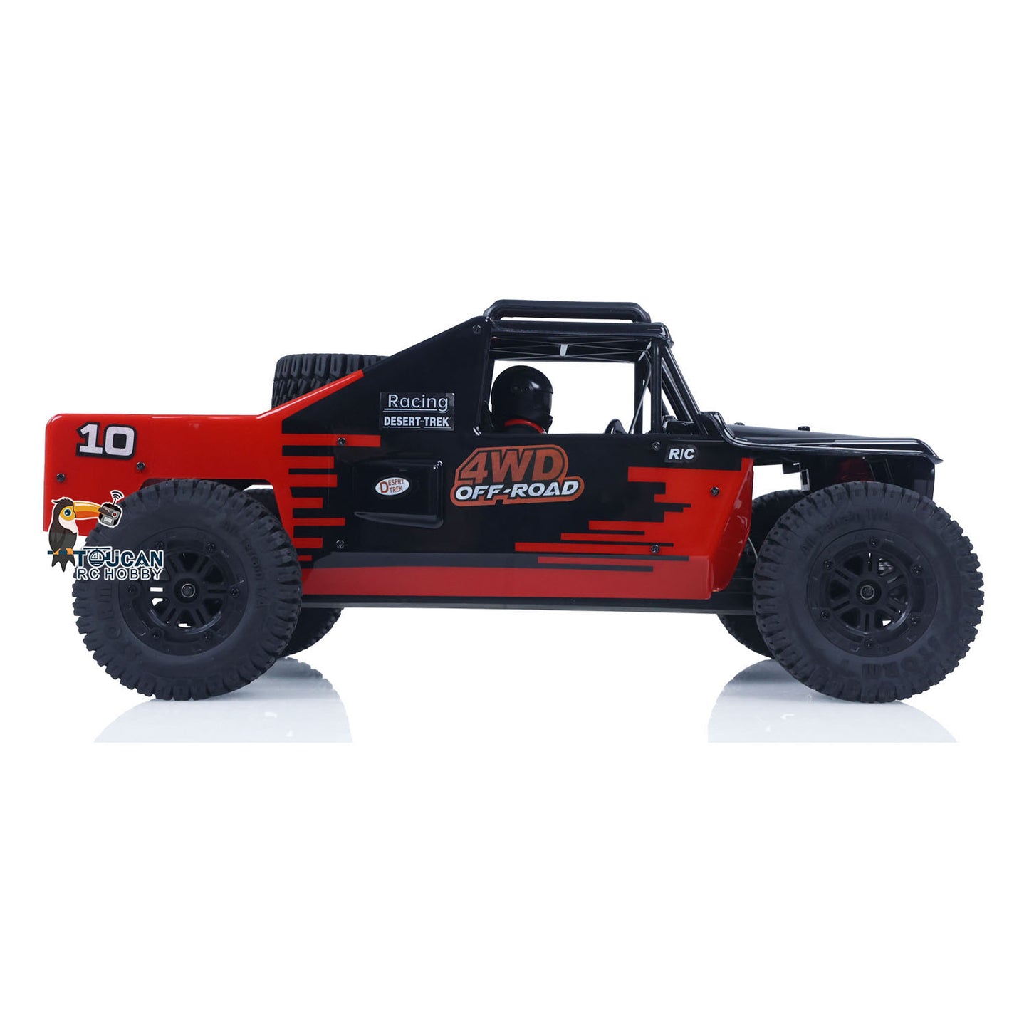 US Stock 1/10 Radio Control Desert Truck 1003 4WD Electric RC Off Road Car Metal Motor Base Light System Gyro Remote Controller 80KM/H