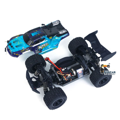 Fast Free Shipping for EU SCY 18101 Muti-Terrain 1/18 2.4GHz Sync Remote Control Off Road Vehicle PVC Body RC Electric Big Tire Truck Wheelie Bar LED Light