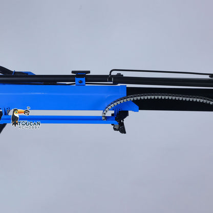 Toucanhobby 1/14 10x10 Metal RC Hydraulic Roll on off Crane Dumper Truck Tipper Vehicle 3-Speed Gearbox Rear Steering Lift XELite Controller 9-way Reversing Valve Light