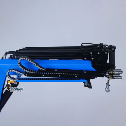 Toucanhobby 1/14 10x10 Metal RC Hydraulic Roll on off Crane Dumper Truck Tipper Vehicle 3-Speed Gearbox Rear Steering Lift XELite Controller 9-way Reversing Valve Light