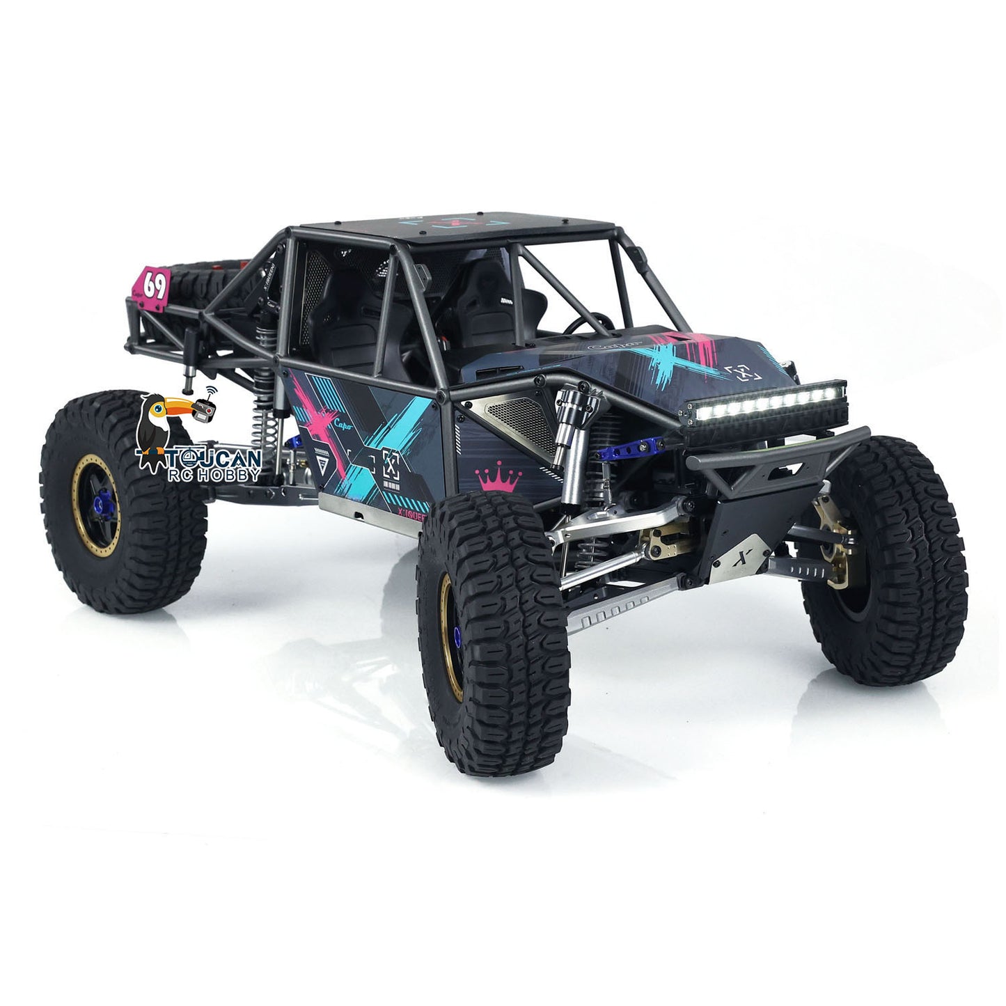 US Stock Capo U4 Queen 1/8 RC Crawler Light Sounds Smoke 2 Speed Radio Control Racing Vehicle CD1582X