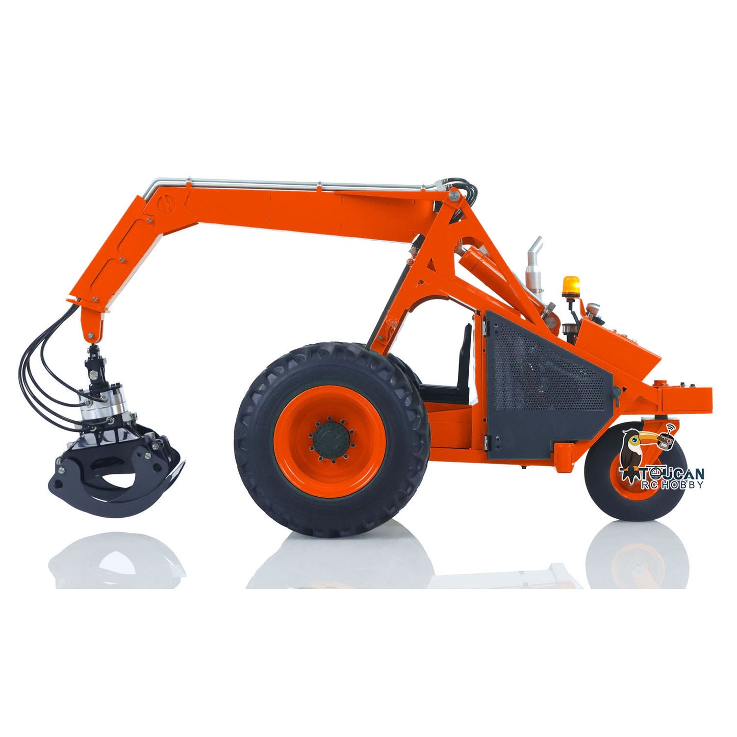 TOUCAN 1/14 RC Hydraulic Log Loader LESU AOUE 225A Remote Control Sugarcane Loader Grabber 4CH Valve RTR Model Battery Radio