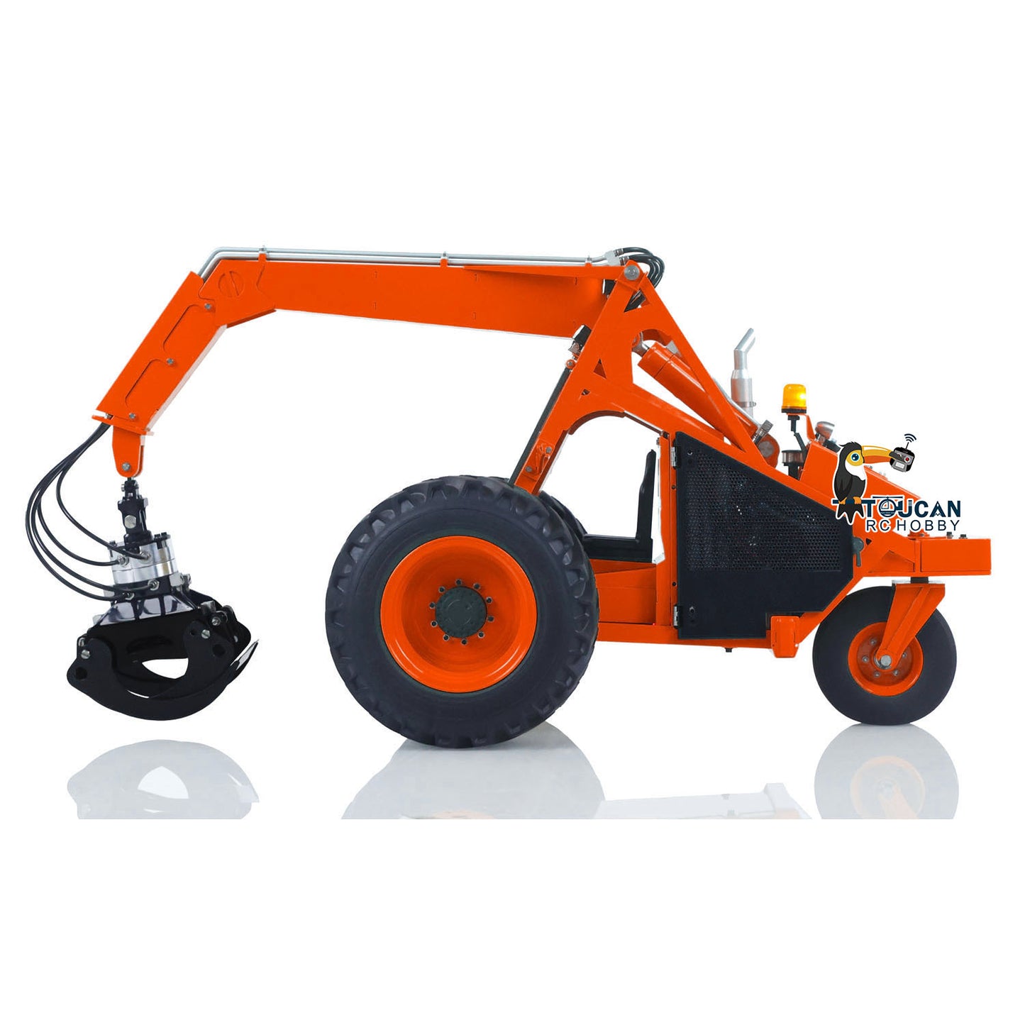TOUCAN 1/14 RC Hydraulic Log Loader LESU AOUE 225A Remote Control Sugarcane Loader Grabber 4CH Valve RTR Model Battery Radio