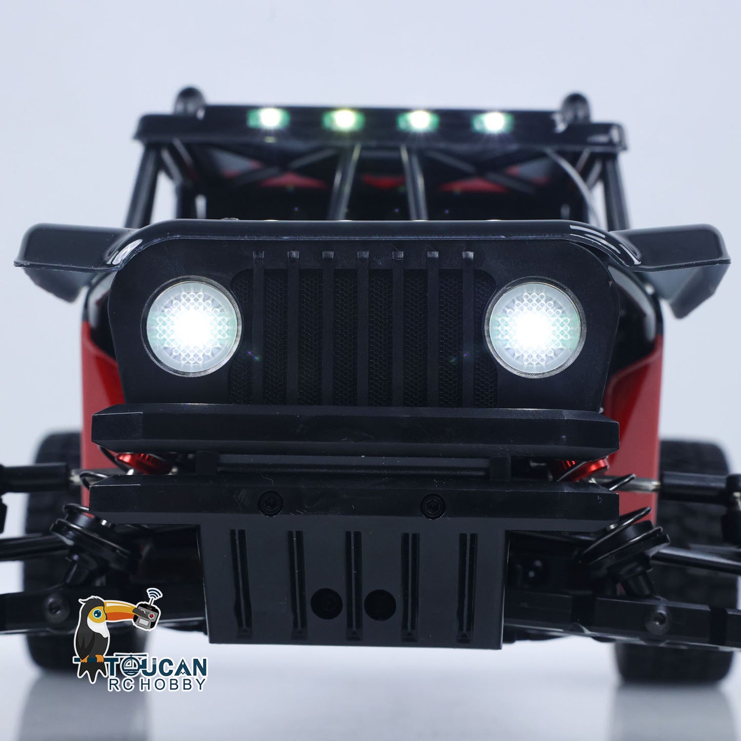 US Stock 1/10 Radio Control Desert Truck 1003 4WD Electric RC Off Road Car Metal Motor Base Light System Gyro Remote Controller 80KM/H