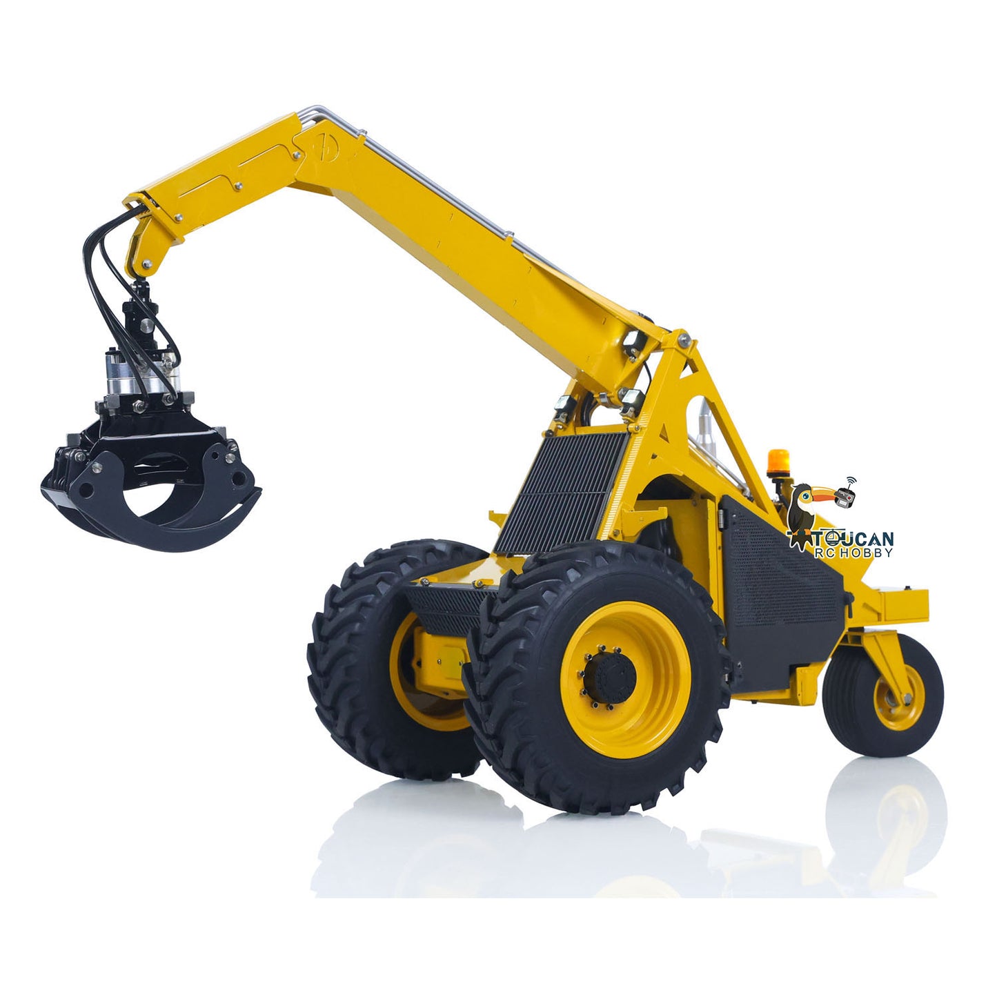 LESU Aoue 225A 1/14 Metal Hydraulic RC Log Loader A0019 with Timber Grapple 4CH Directional Valve Brushless Motor Sound Light System
