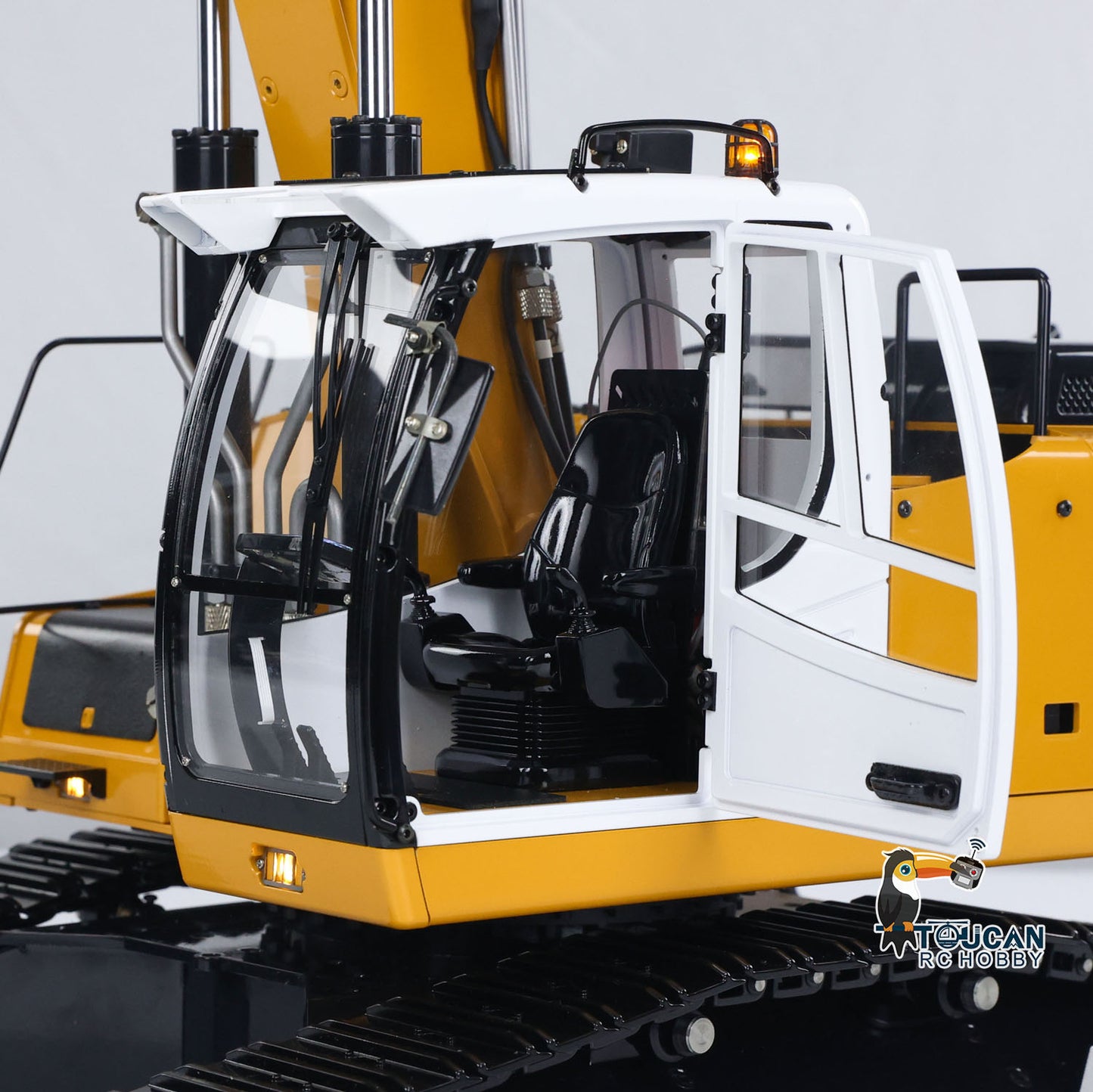 TOUCAN RC HOBBY MTModel 946 1/14 Metal RC Hydraulic Excavator Remote Control Engineering Vehicle 5CH Directional Valves Clamshell Bucket Ripper