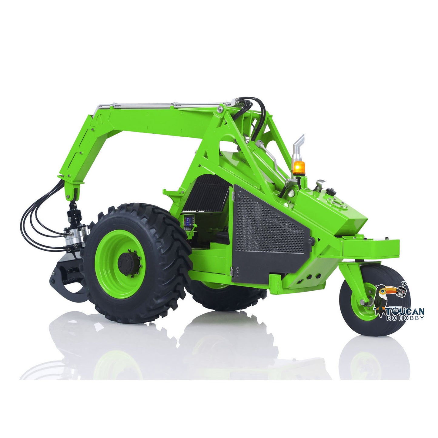 TOUCAN 1/14 RC Hydraulic Log Loader LESU AOUE 225A Remote Control Sugarcane Loader Grabber 4CH Valve RTR Model Battery Radio