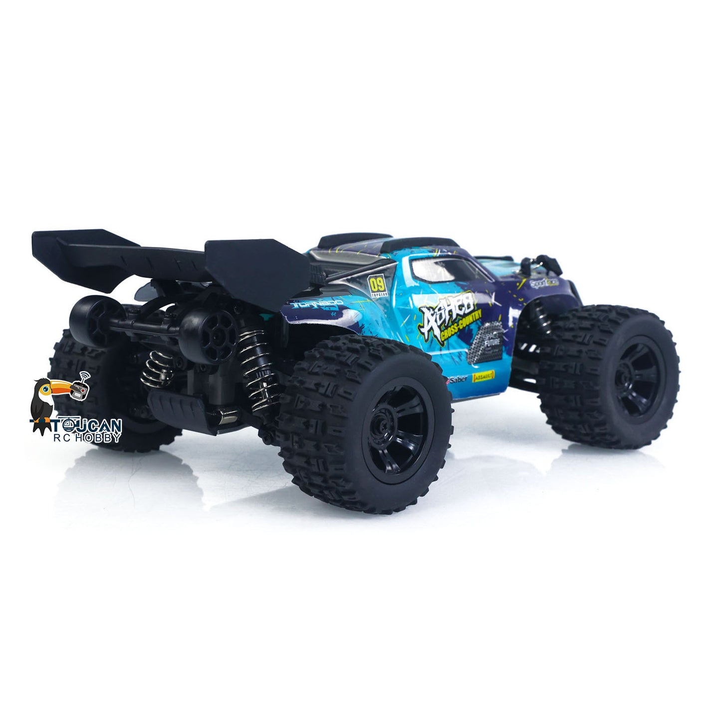Fast Free Shipping for EU SCY 18101 Muti-Terrain 1/18 2.4GHz Sync Remote Control Off Road Vehicle PVC Body RC Electric Big Tire Truck Wheelie Bar LED Light