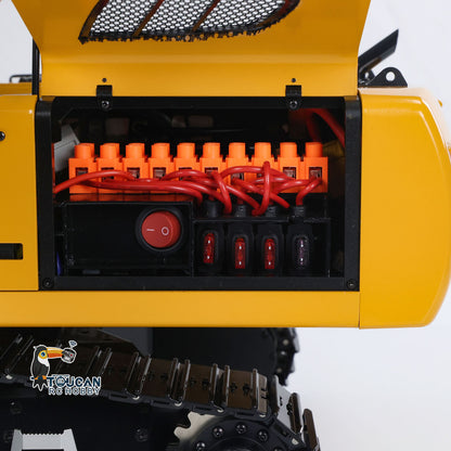 TOUCAN RC HOBBY MTModel 946 1/14 Metal RC Hydraulic Excavator Bucket Ripper Grab 5-way Valves LCD Display for Digger Enthusiasts
