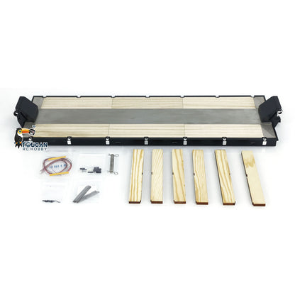 CNC Metal Flat Module for 1/14 Fury Bear NOOXION 5+2 Axles RC Trailer Remote Controlled Tractor Car DIY Model