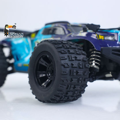 Fast Free Shipping for EU SCY 18101 Muti-Terrain 1/18 2.4GHz Sync Remote Control Off Road Vehicle PVC Body RC Electric Big Tire Truck Wheelie Bar LED Light
