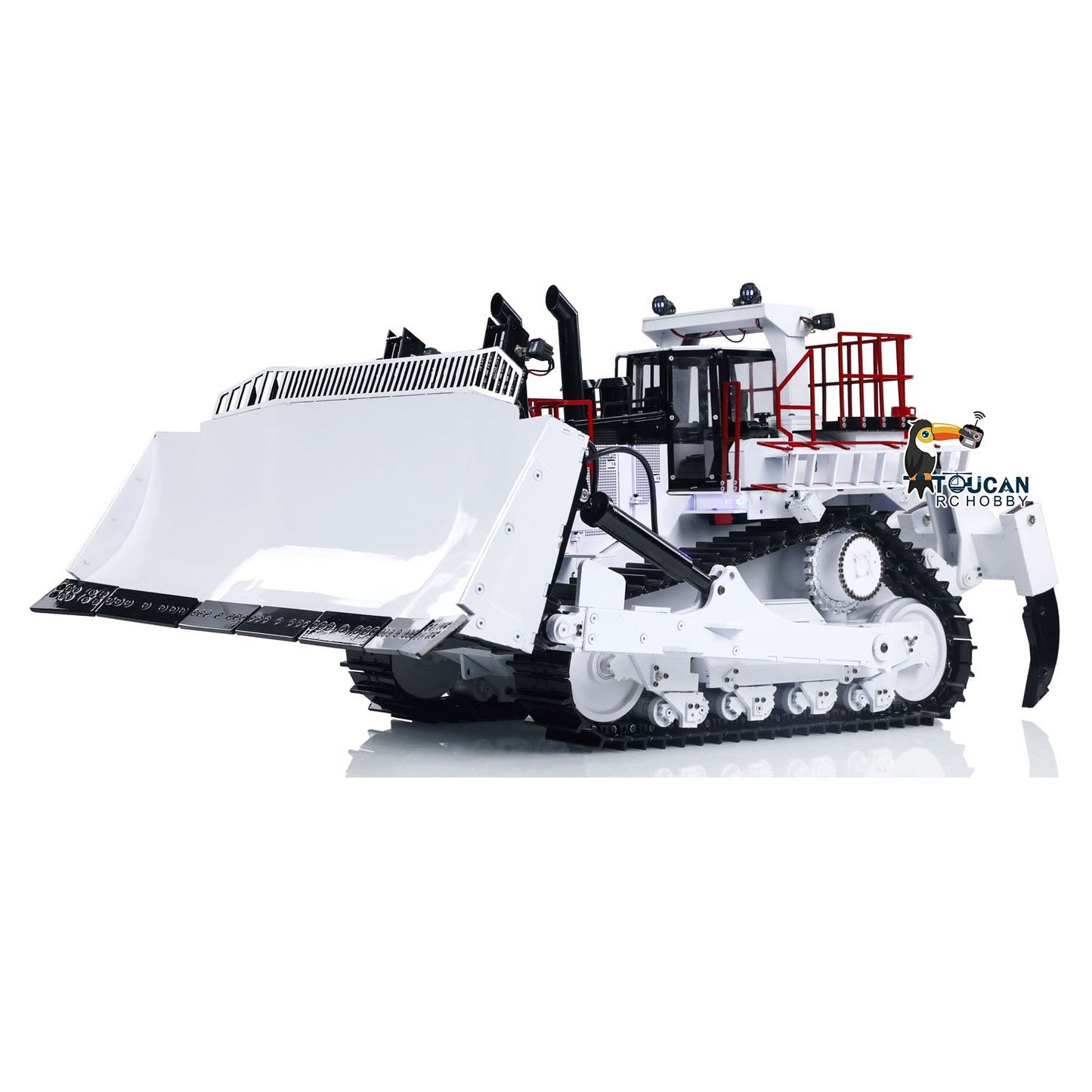 In Stock 1/14 D11T 3-Plow RC Hydraulic Heavy-duty Bulldozer Remote Control Dozers PL18EV Sound Light Smoke Assembled and Painted