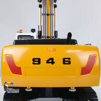 MTMODEL 1/14 946 Metal RC Hydraulic Excavator Wireless Controlled Construction Machine 2 Arms Model Clamshell Bucket Ripper