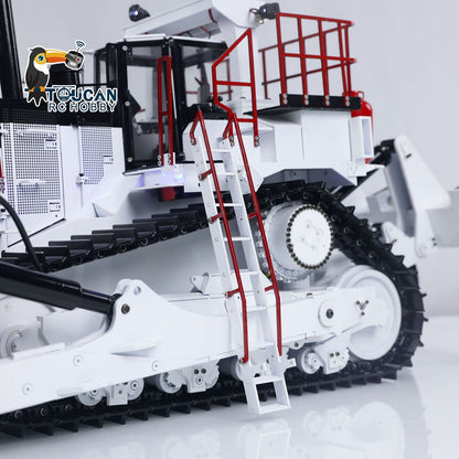 In Stock 1/14 D11T 3-Plow RC Hydraulic Heavy-duty Bulldozer Remote Control Dozers PL18EV Sound Light Smoke Assembled and Painted