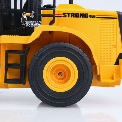 TOUCAN RC HOBBY HUINA 1/16 Half Metal Electric Remote Control Loader 552  Mini RC Engineering Vehicle Model Radio Lights Effect Sounds Effects