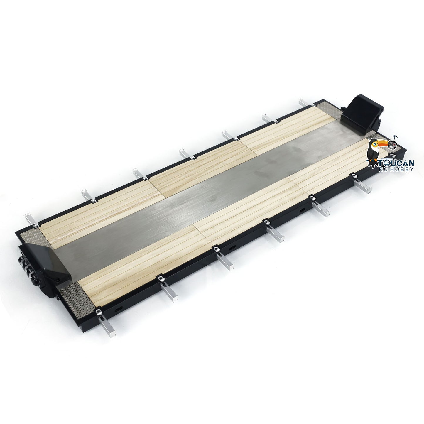 CNC Metal Flat Module for 1/14 Fury Bear NOOXION 5+2 Axles RC Trailer Remote Controlled Tractor Car DIY Model